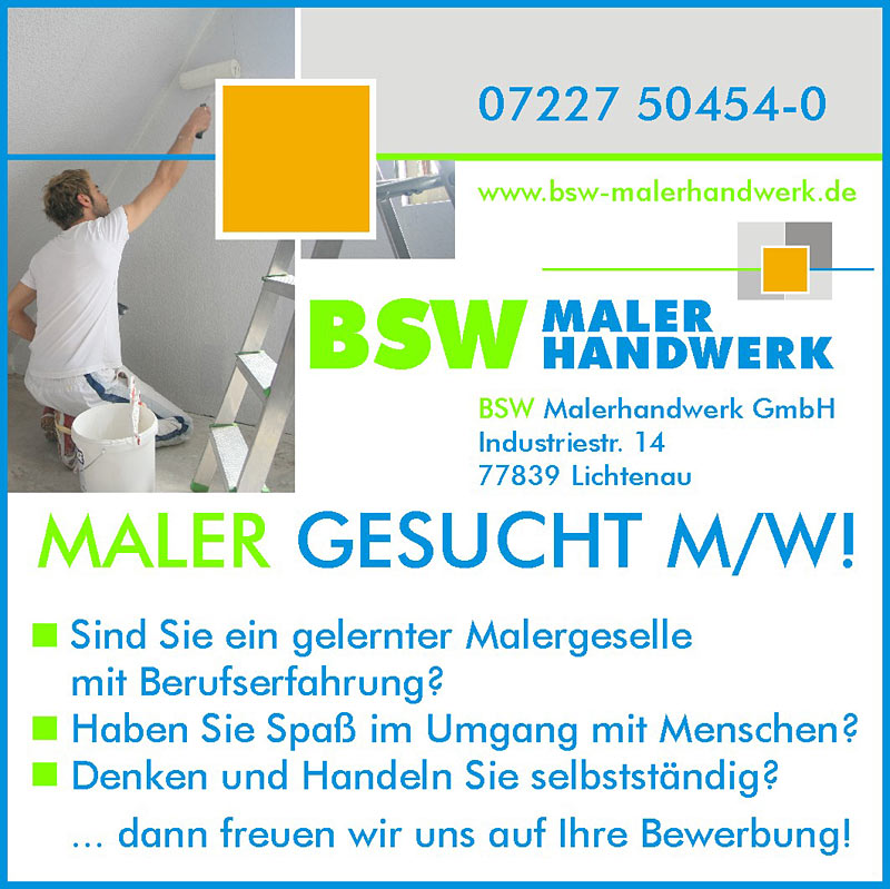 BSW Malerhandwerk GmbH - Lichtenau / Baden-Baden / Rastatt